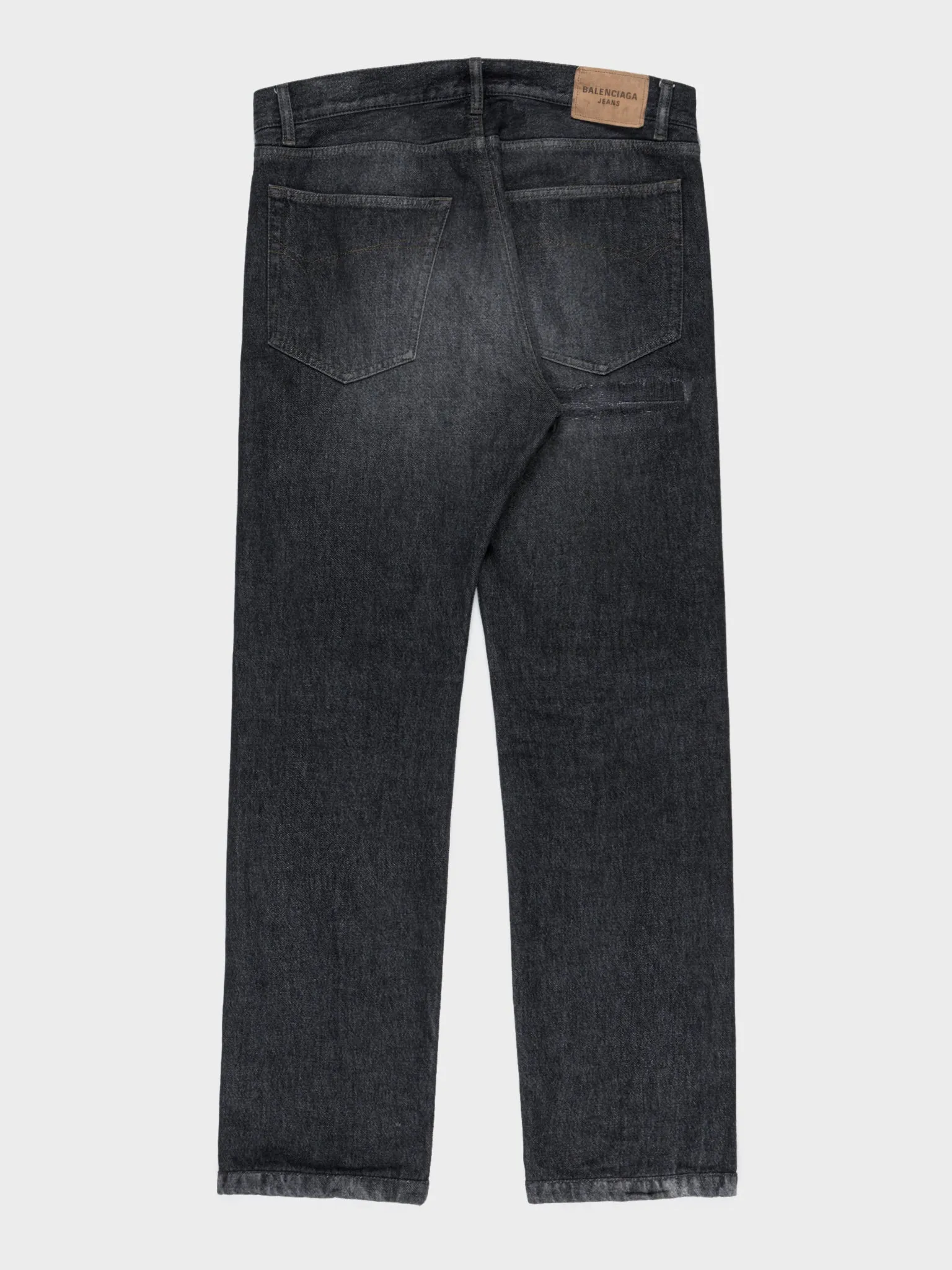 Washed Straight Jeans