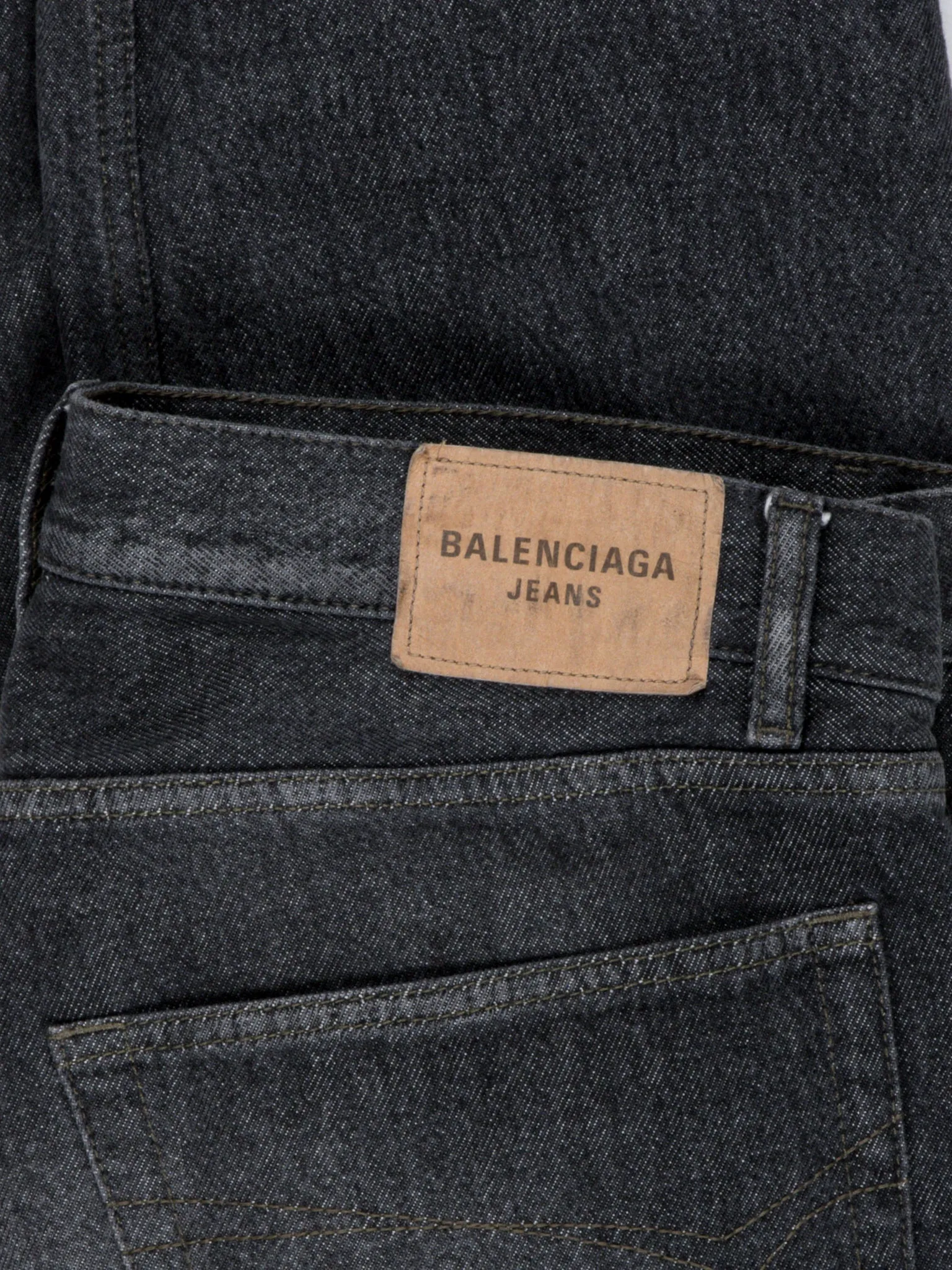 Washed Straight Jeans