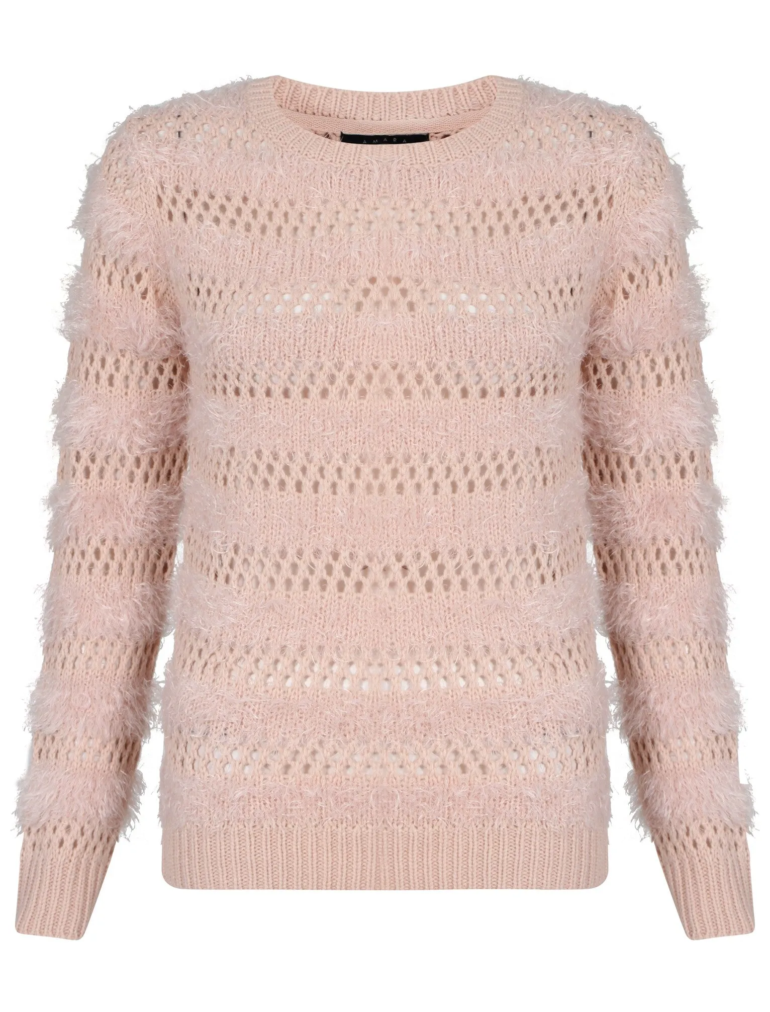 Women's Amara Reya Ophrys Fly  Pink Crew Neck Jumper